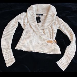NEW w/tags! Ralph Lauren linen wrap sweater